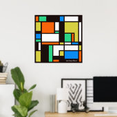 Mondrian 1 poster (Heimbüro)