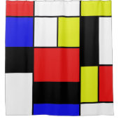 Mondrian #21-1 duschvorhang (Vorderseite)