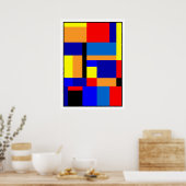Mondrian #2-1 poster (Küche)