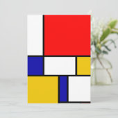 Mondrian 2 feiertagskarte (Stehend Vorderseite)