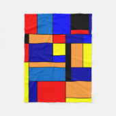 Mondrian #2 fleecedecke (Vorderseite)