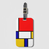 Mondrian 2 gepäckanhänger (Vorderseite Vertikal)