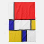 Mondrian 2 geschirrtuch (Vertikal)