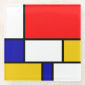 Mondrian 2 glasuntersetzer (Vorderseite)
