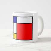 Mondrian 2 Jumbo-Tasse (Vorderseite Rechts)