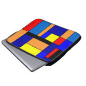 Mondrian #2 laptopschutzhülle (Vorne Knopf)