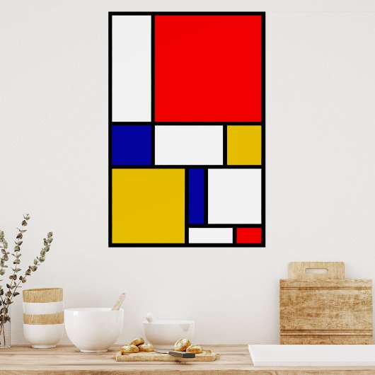 Mondrian 2 poster (Küche)