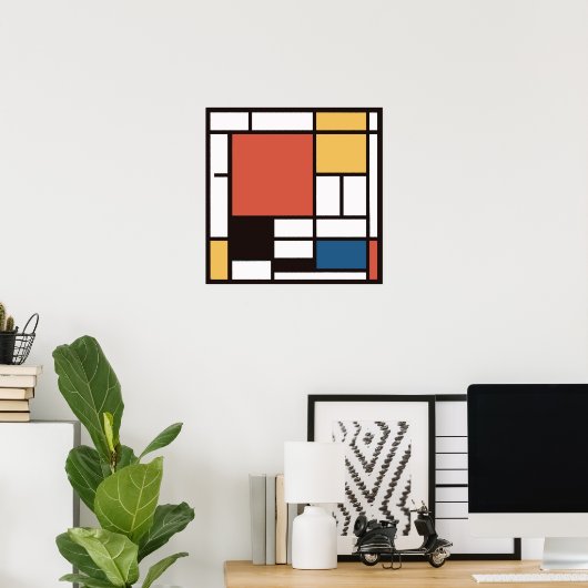 Mondrian 2 poster (Heimbüro)