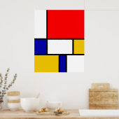 Mondrian 2 poster (Küche)