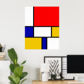 Mondrian 2 poster (Heimbüro)