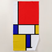 Mondrian 2 strandtuch (Vorderseite)