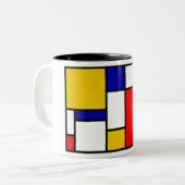 Mondrian 2 zweifarbige tasse (Vorderseite Links)