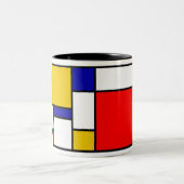 Mondrian 2 zweifarbige tasse (Mittel)