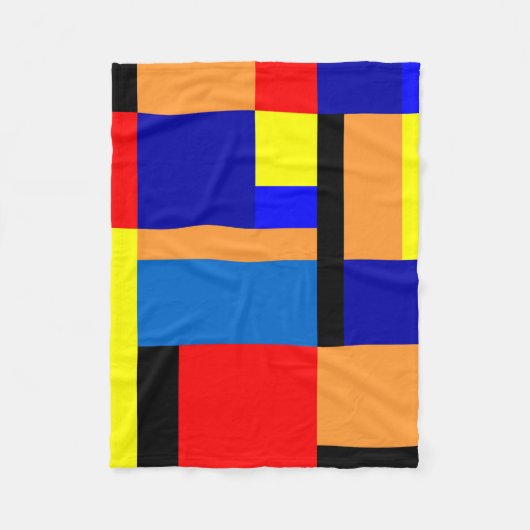 Mondrian #35 fleecedecke (Vorderseite)