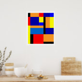 Mondrian #35 poster (Küche)
