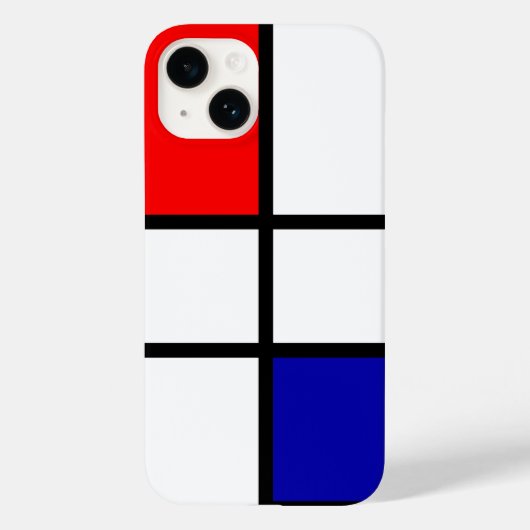 Mondrian 3 Case-Mate iPhone hülle (Rückseite)