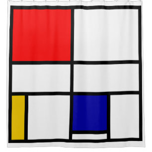 Mondrian 3 duschvorhang