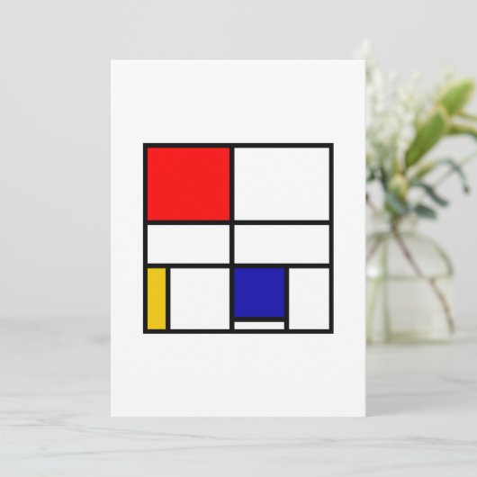 Mondrian 3 einladung (Stehend Vorderseite)