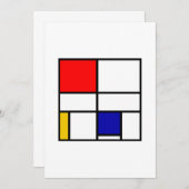 Mondrian 3 einladung (Vorne/Hinten)