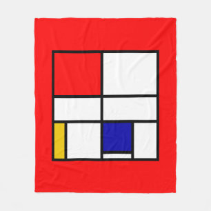 Mondrian 3 fleecedecke
