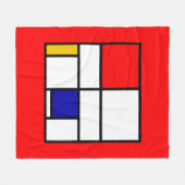 Mondrian 3 fleecedecke (Vorderseite (Horizontal))