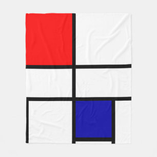 Mondrian 3 fleecedecke