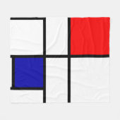 Mondrian 3 fleecedecke (Vorderseite (Horizontal))