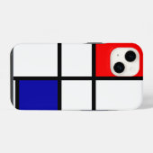 Mondrian 3 iPhone hülle (Rückseite (Horizontal))