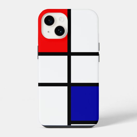 Mondrian 3 iPhone hülle (Rückseite)