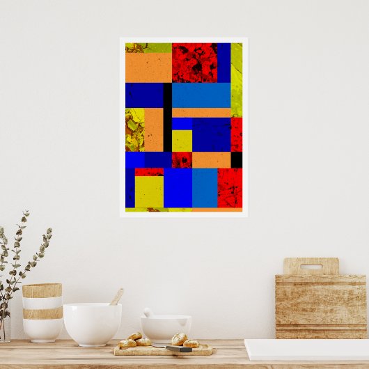 Mondrian #3 poster (Küche)