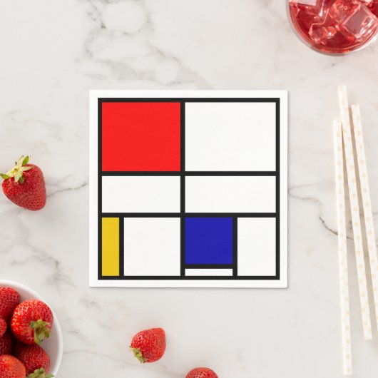 Mondrian 3 serviette (Beispiel)