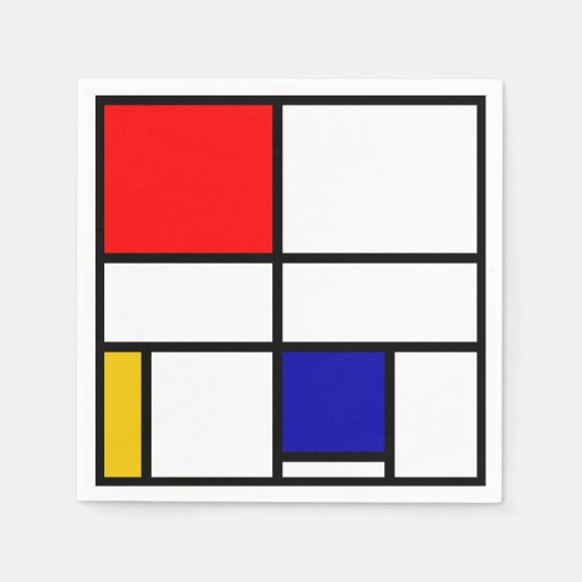 Mondrian 3 serviette (Vorderseite)