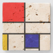 Mondrian 3 steinuntersetzer (Vorderseite)