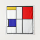 Mondrian 3 wandteppich (Vorderseite (Horizontal))