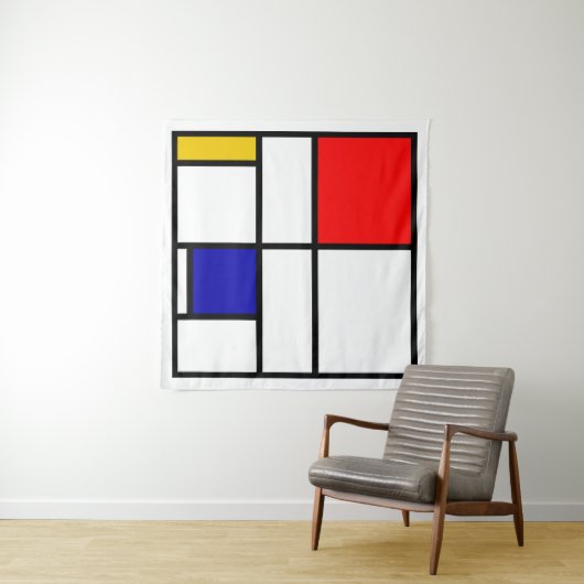 Mondrian 3 wandteppich (Beispiel (Horizontal))