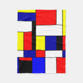 Mondrian #42 fleecedecke (Vorderseite)