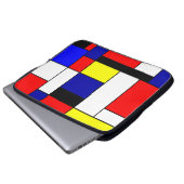 Mondrian #42 laptopschutzhülle (Vorne Knopf)