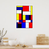 Mondrian #42 poster (Küche)