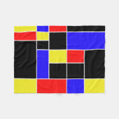 Mondrian #45 fleecedecke (Vorderseite (Horizontal))