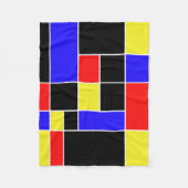 Mondrian #45 fleecedecke (Vorderseite)