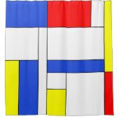Mondrian #47 duschvorhang (Vorderseite)