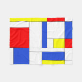 Mondrian #47 fleecedecke (Vorderseite (Horizontal))