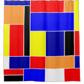 Mondrian #48 duschvorhang (Vorderseite)