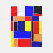 Mondrian #48 fleecedecke (Vorderseite)