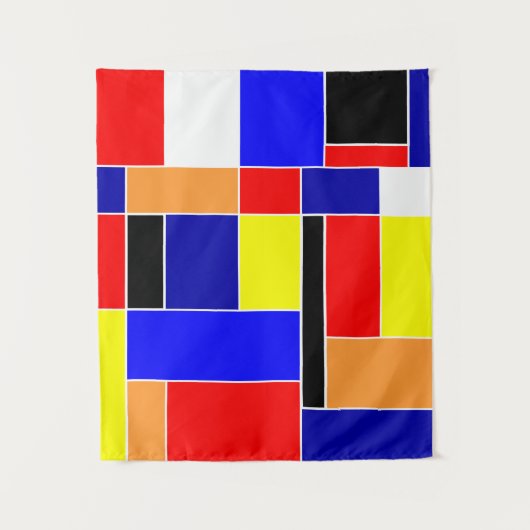 Mondrian #48 Small Wandteppich (Vorderseite)
