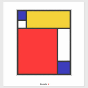 Mondrian 4 aufkleber