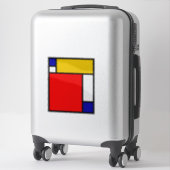 Mondrian 4 aufkleber (Koffer)