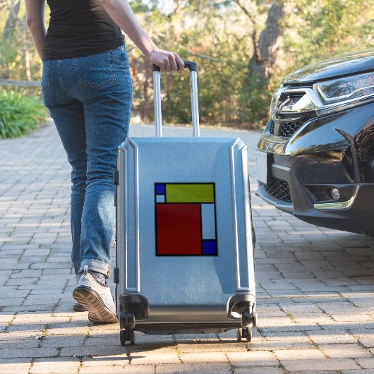 Mondrian 4 aufkleber (Koffer Insitu)