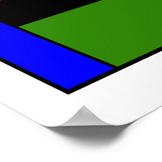 Mondrian #4 poster (Ecke)