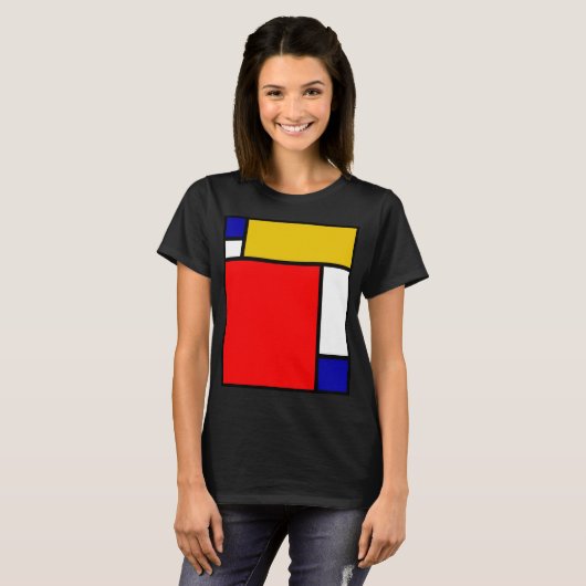 Mondrian 4 T-Shirt (Vorne ganz)